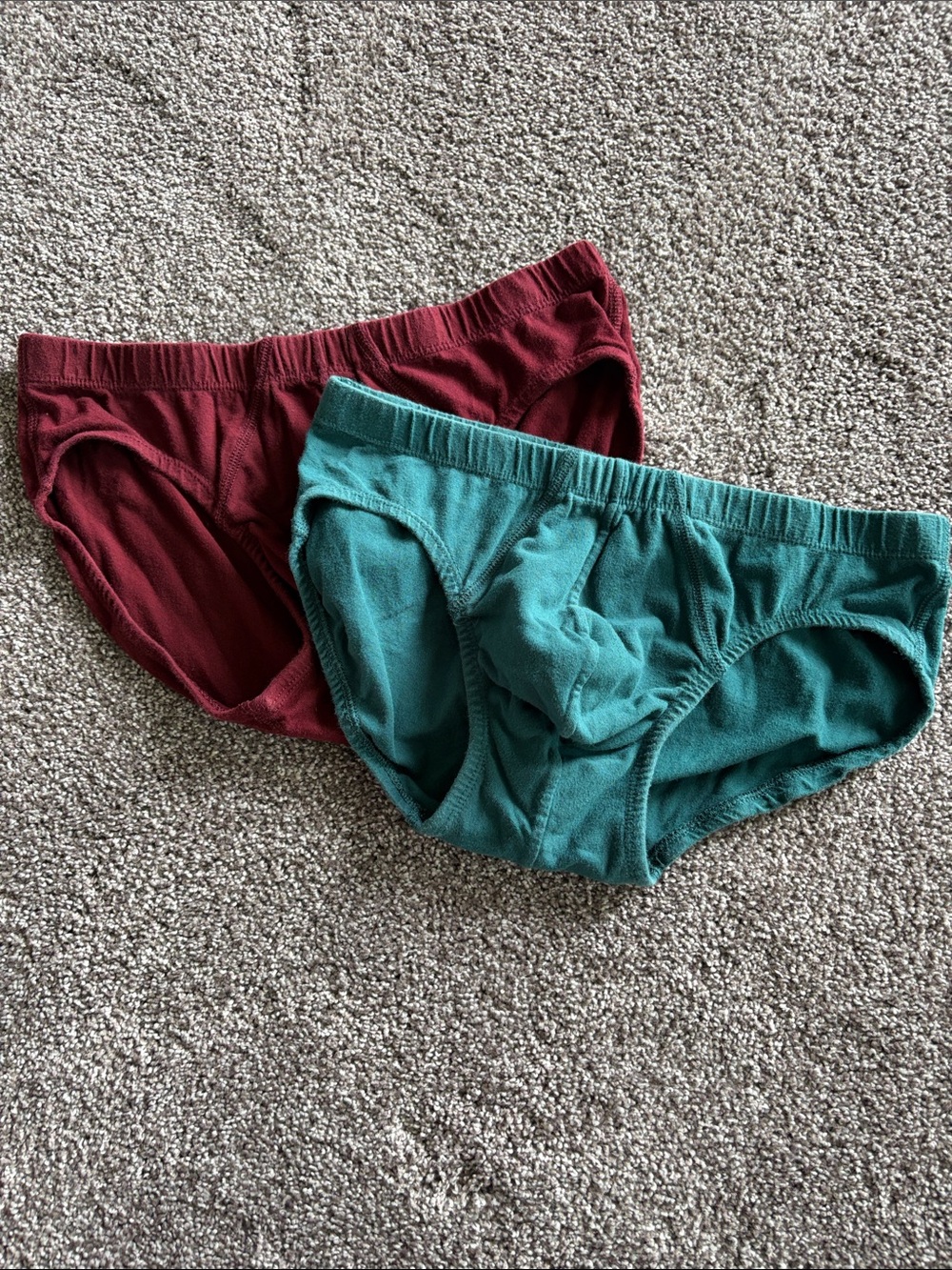 Stafford Men’s Briefs 2-Pack in Teal and Burgundy